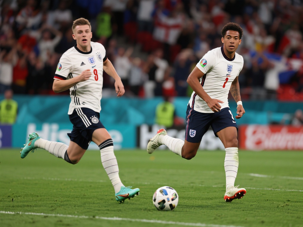 D组的小组第一英格兰对阵F组第二名德国，