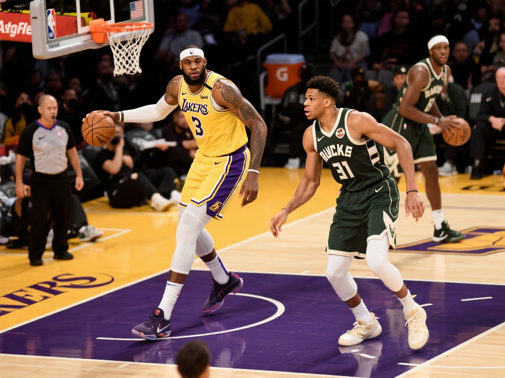 湖人雄鹿巅峰对决,季后赛精彩纷呈 这场对决无疑是一场硬实力的巅峰较量。湖人