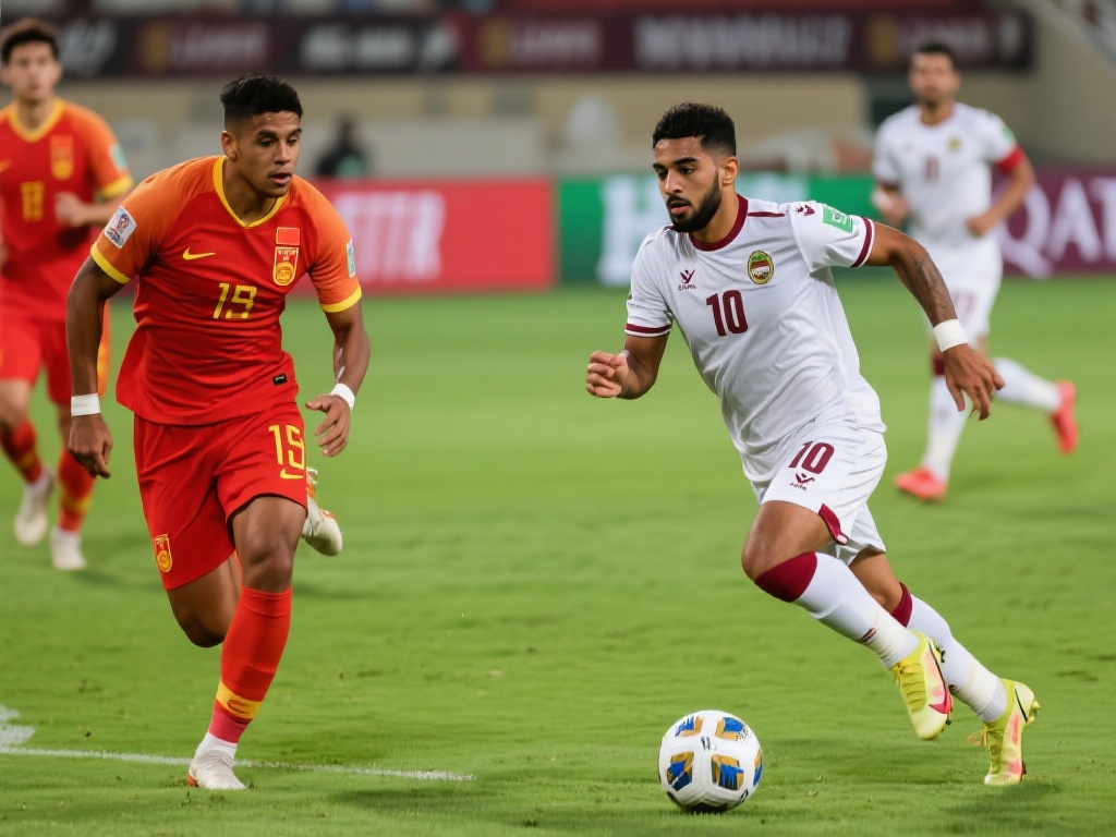 卡塔尔的技术风格与中国队的攻防策略之间的